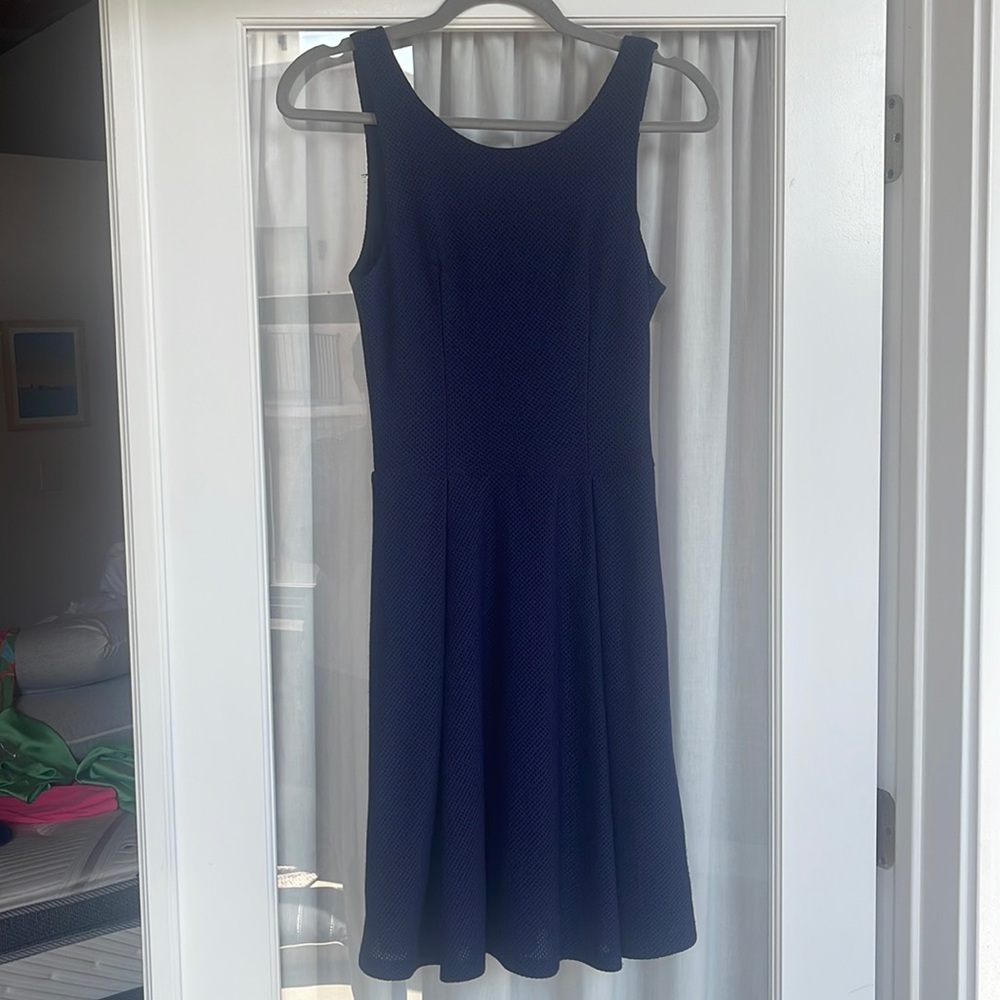 Aqua Dress Medium Navy